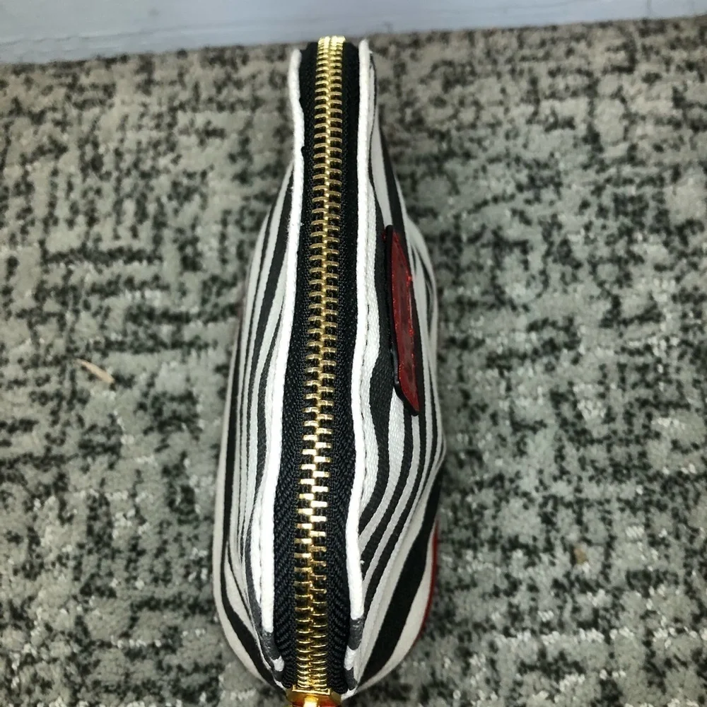 Sephora Black & White Striped Cosmetic Bag